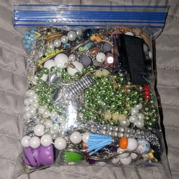 Bag of "Junk" for Arts, Crafts, Jewelry Making, etc. - Picture 1 of 5